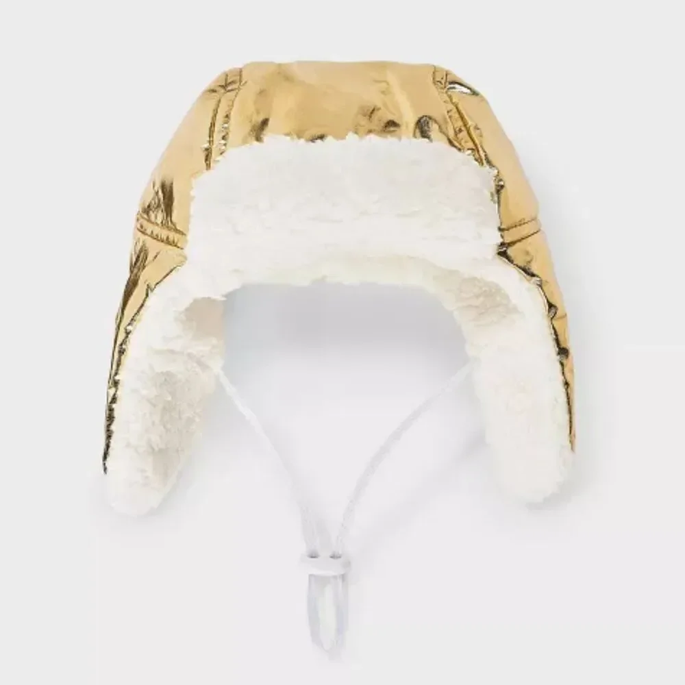 Gold Trapper Dog Hat